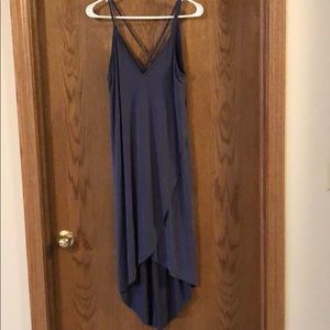 Lush Slate tulip hem dress